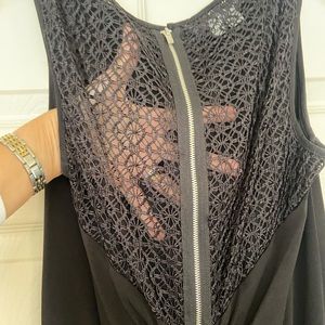 Maggie London Crochet back dress. Size 10. Zipper back.